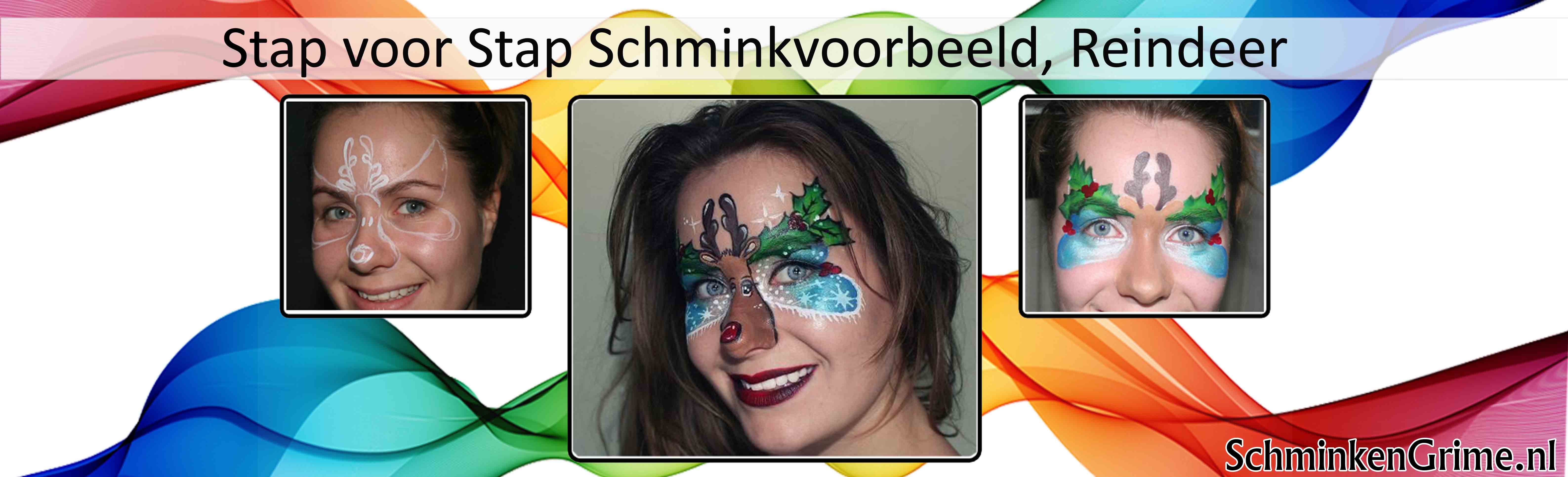 Stap-voor-stap-schminkvoorbeeld-reindeer