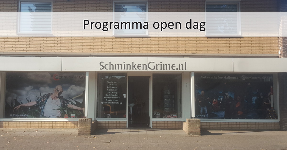 programma open dag | SchminkenGrime.nl