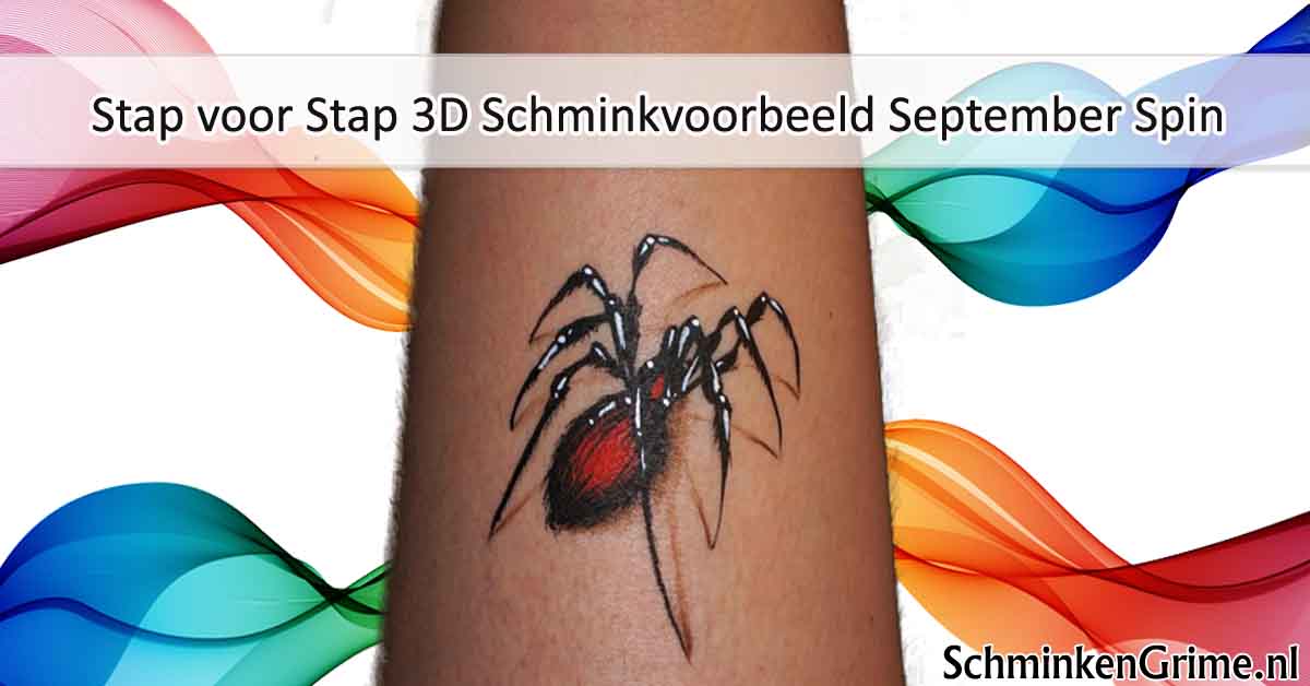 Stap voor Stap 3D Schminkvoorbeeld September Spin