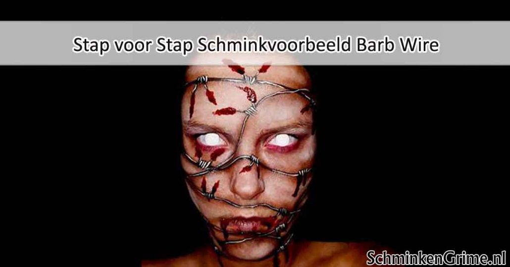 Stap voor Stap Schminkvoorbeeld Barb Wire