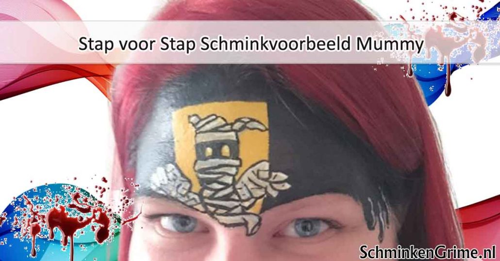 Stap voor Stap Schminkvoorbeeld Mummy