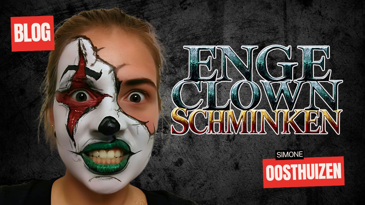 Enge Clown Schminken: Stap voor Stap Schmink Voorbeeld voor Halloween