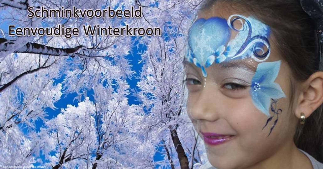 Schminkvoorbeeld Eenvoudige Winterkroon