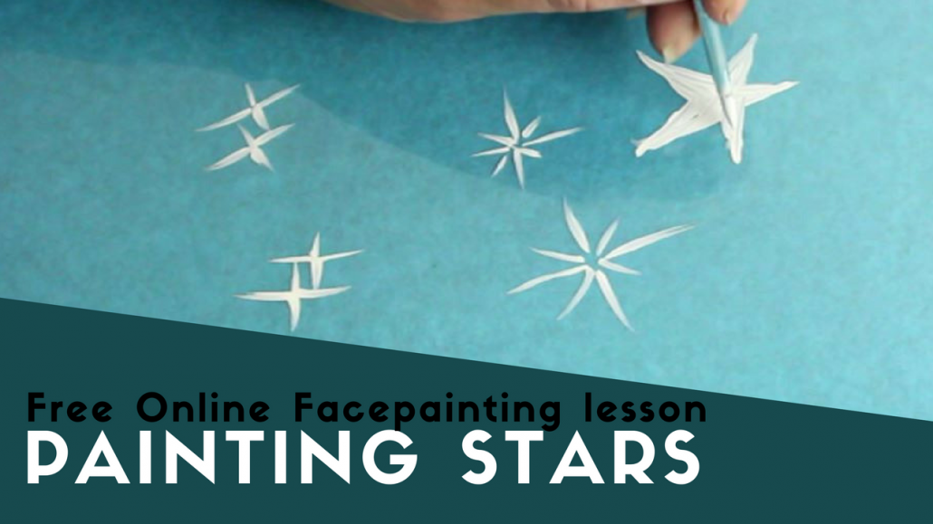 Free Online Facepainting lesson 6 Stars