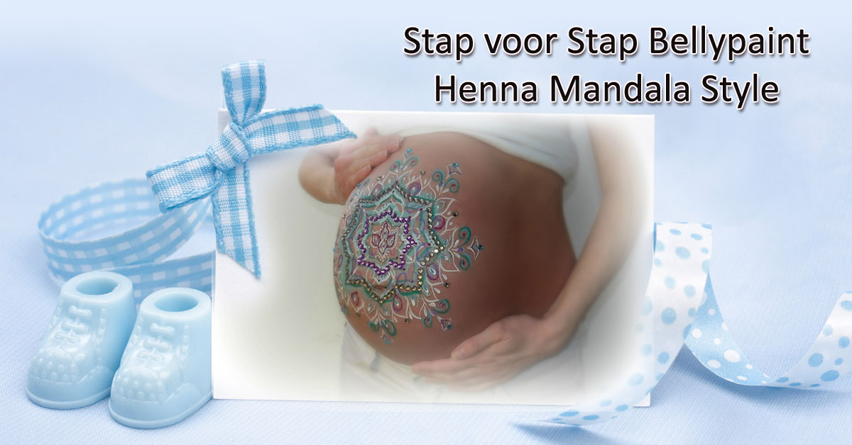 Stap voor Stap Bellypaint Henna Mandala Style