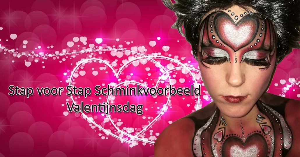 Stap voor Stap Schminkvoorbeeld Valentijnsdag