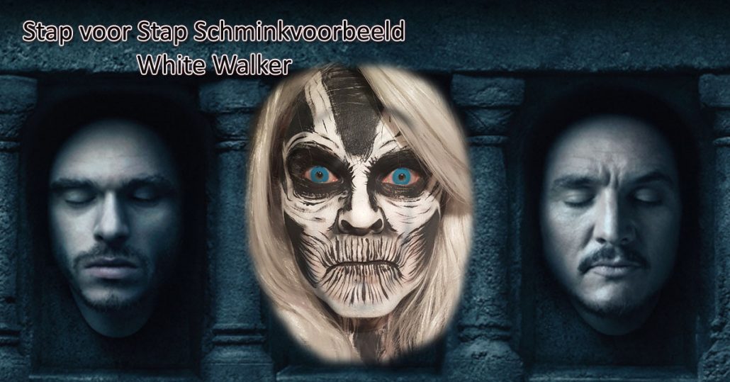 Stap voor Stap Schminkvoorbeeld White Walker