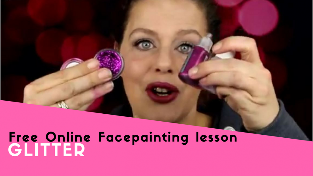 Free Online Facepainting lesson 9 Glitter