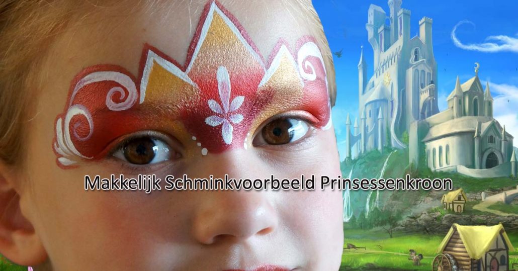 Makkelijk Schminkvoorbeeld Prinsessenkroon