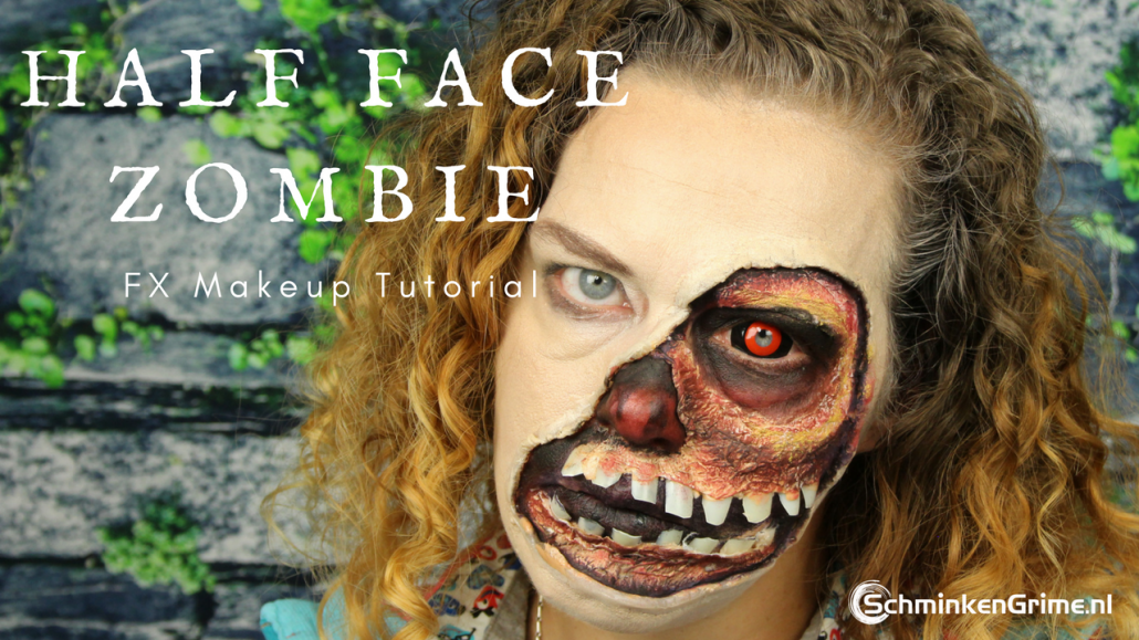 Half Face Zombie Makeup Tutorial