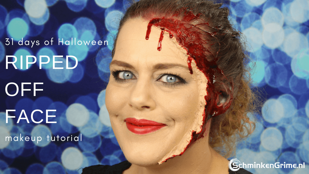Ripped off face Makeup Tutorial | Halloween tutorial | Video Tutorial