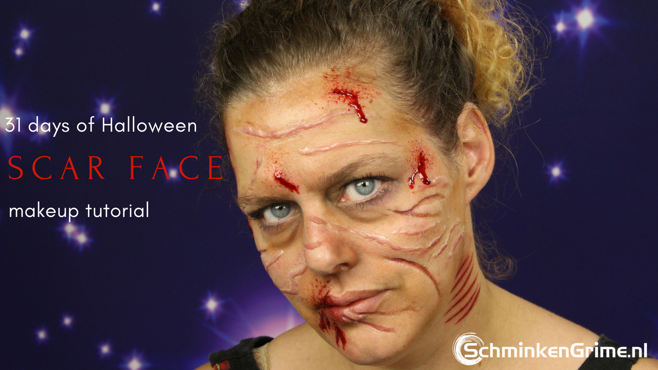 Scar Face Makeup Tutorial | Halloween Makeup | Video Tutorial