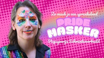Zo schmink je een sprankelend Pride Masker
