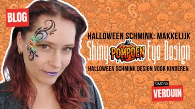 Halloween Schmink Makkelijk: Shiny Pompoen Eye Design voor Kinderen