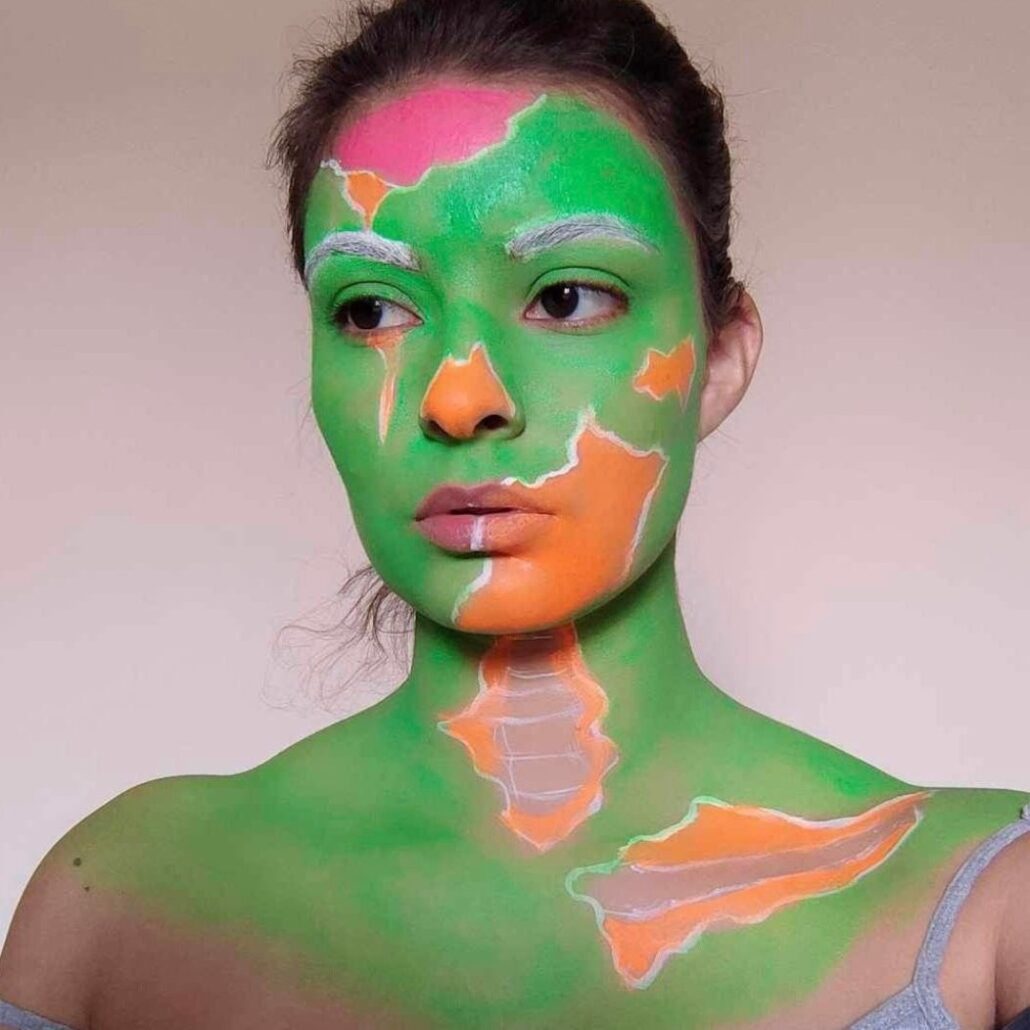 Opvallen met een Neon Zombie Look: Pop Art Make-up Tutorial 2