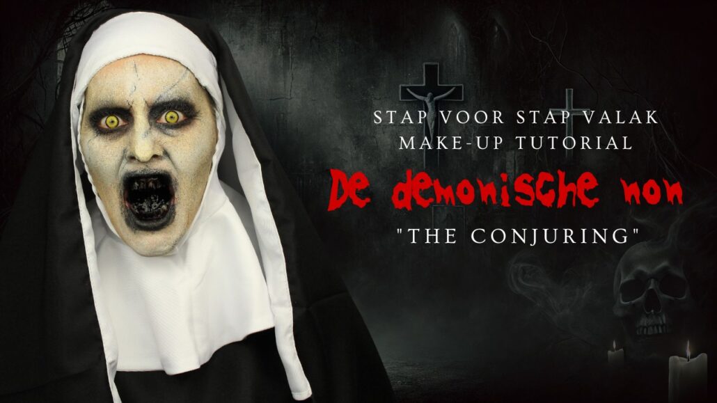 Stap voor stap Valak make-up tutorial De demonische non uit The Conjuring