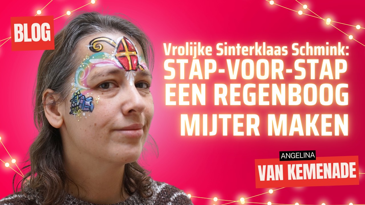 Vrolijke Sinterklaas Schmink: Stap-voor-Stap een Regenboog Mijter Maken