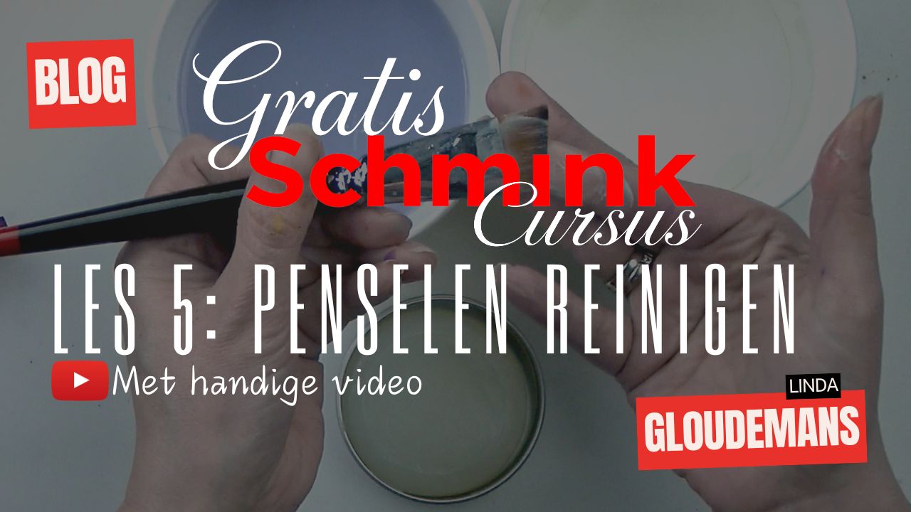 Penselen reinigen met penseelzeep stap voor stap uitleg verkrijgbaar bij SchminkenGrime.nl