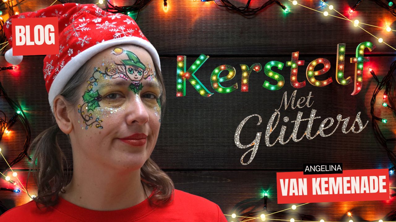 Kerst Schmink Voorbeeld: Maak een Kerstelf met Glitters