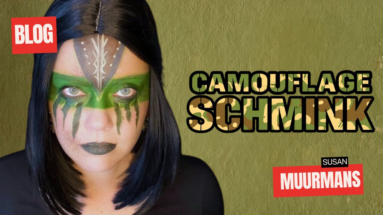 Camouflage schmink inspiratie: stoere warrior look met DiamondFX