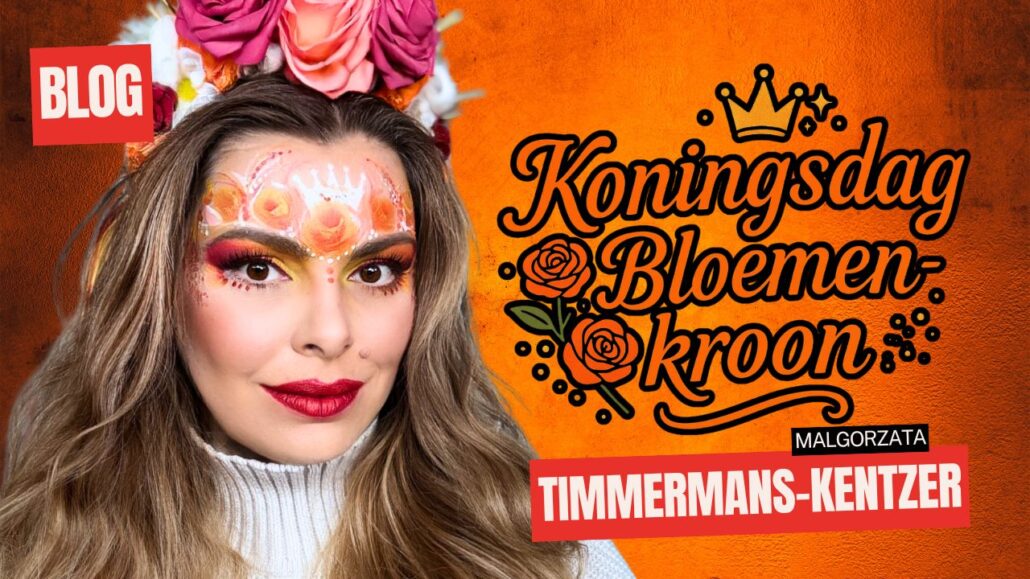 Oranje Boven met Bloemen! Een Betoverend Schminkvoorbeeld voor Koningsdag