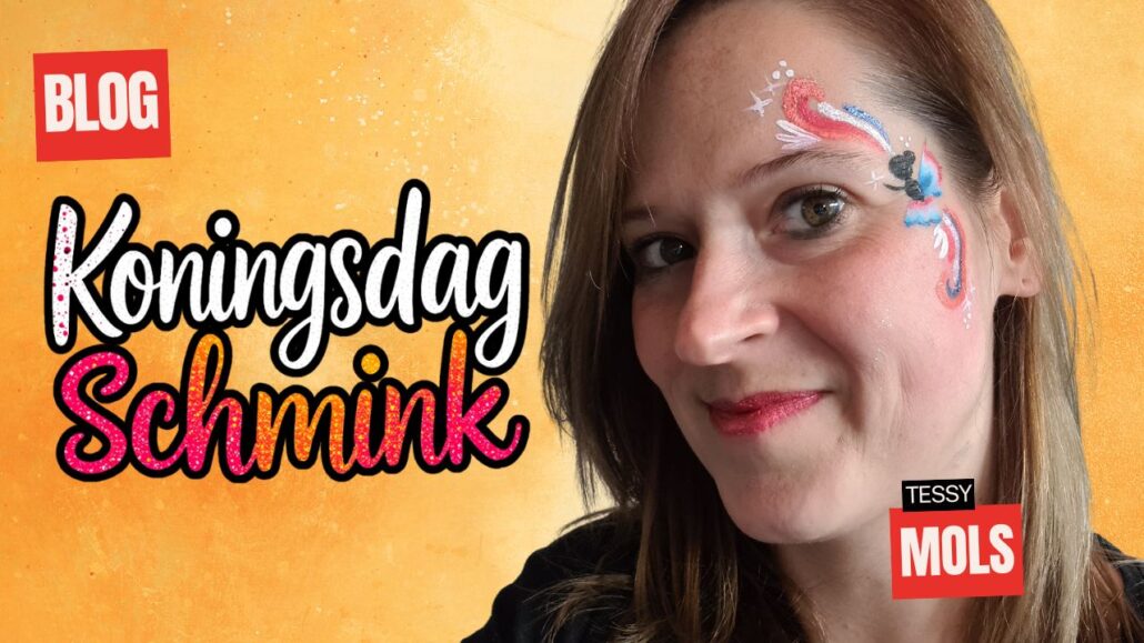 Vrolijk Koningsdag schmink idee: een feestelijk elfje op je gezicht!