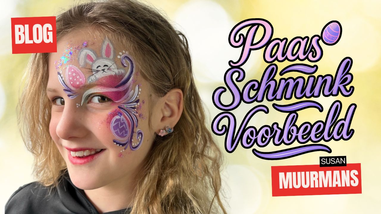 Paas Schmink Voorbeeld: Schattige Paashaas met Paaseieren