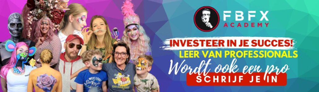 Lid worden van FBFX Academy: leer schminken, grime en special effects van professionals – online trainingen bij SchminkenGrime.nl