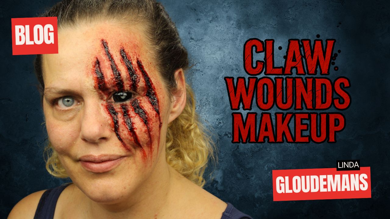 Realistische nep wond Claw Wounds schmink – Halloween SFX makeup voorbeeld van SchminkenGrime.nl