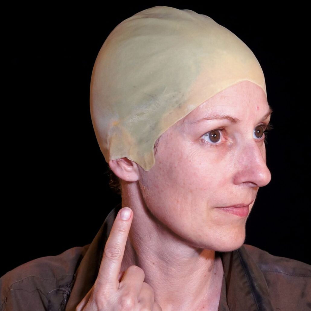 Verbrande zombie SFX make-up met Sculpt Gel en 3D Gel, gemaakt door Floor, verkrijgbaar bij SchminkenGrime.nl