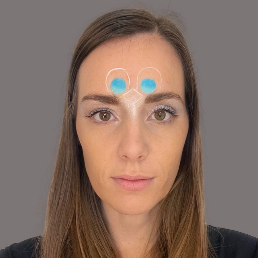 Pinquin schmink stap 3 met blauwe basis voor de ogen, verkrijgbaar bij SchminkenGrime.nl