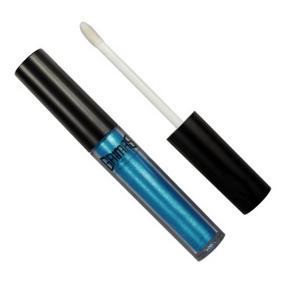 Grimas Vloeibare Oogschaduw in de kleur Bedazzling Blue – opvallende metallic blauwe tint voor oogmake-up, verkrijgbaar bij SchminkenGrime.nl