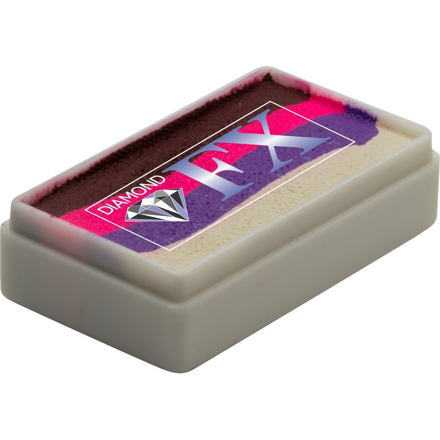 Splitcake schmink Neon Rose van Diamond FX met neon roze tinten voor opvallende schminklooks, verkrijgbaar bij SchminkenGrime.nl