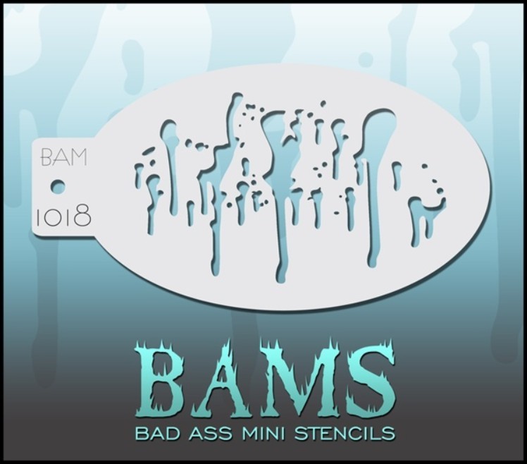 Bad Ass Mini Stencil 1018