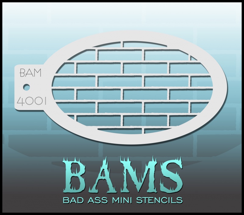 Bad Ass Mini Stencil 4001
