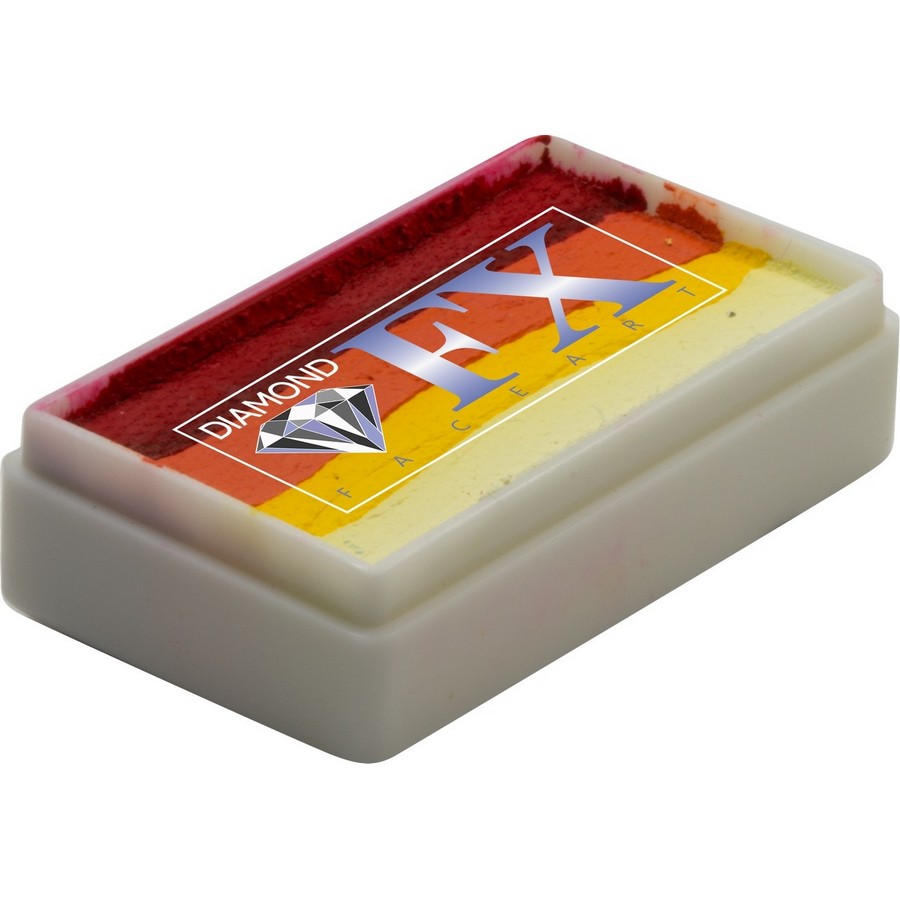 Splitcake schmink Autumn van Diamond FX met warme herfsttinten voor sfeervolle creaties, verkrijgbaar bij SchminkenGrime.nl