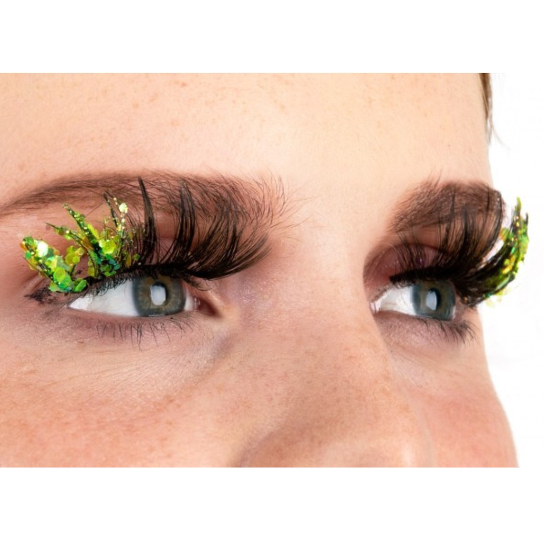PXP Lime Fluoriserende glitter wimpers Barranquilla stijl PXP Lime Fluoriserende glitter wimpers Barranquilla stijl