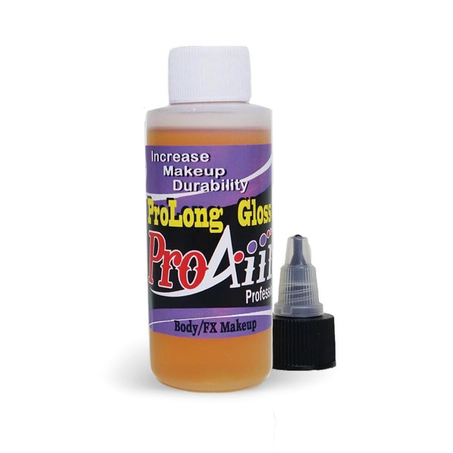 ProAiir ProLong Gloss Barrier/Activator van 60ml, een glanzende sealer én activator in één, ideaal om airbrush schmink te fixeren of weer vloeibaar te maken, verkrijgbaar bij SchminkenGrime.nl