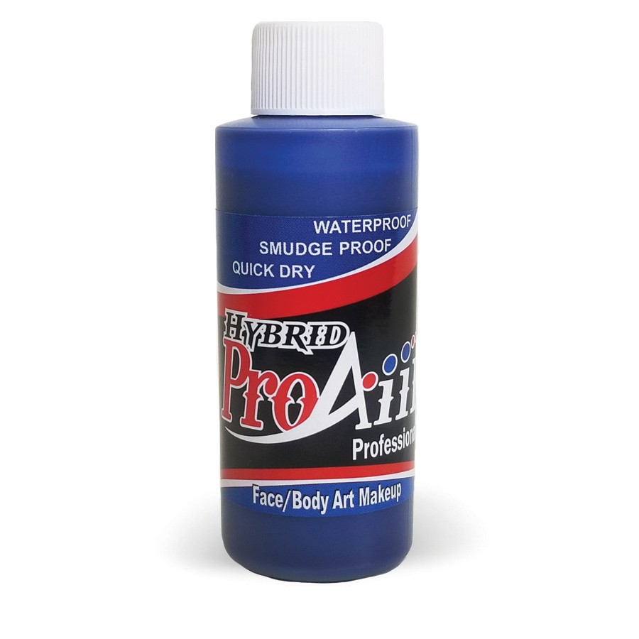 ProAiir Hybrid Blue 60ml Watervaste Schmink helderblauwe schmink met lange houdbaarheid verkrijgbaar bij SchminkenGrime.nl