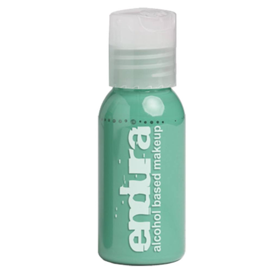 Endura Airbrush Makeup Mint (1oz), zachte mintgroene airbrush make-up op alcoholbasis, perfect voor frisse bodypaint looks en special effects, verkrijgbaar bij SchminkenGrime.nl