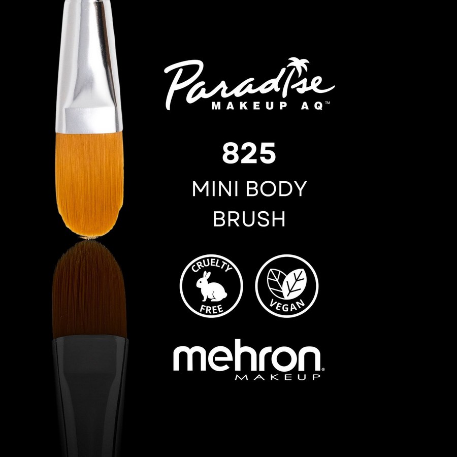 Mehron Paradise Makeup Small Body Brush Penseel 825, Mehron Paradise penseel van professionele kwaliteit, ontworpen door make-up artist Jinny, voor grotere vlakken en bodypaint verkrijgbaar bij SchminkenGrime.nl