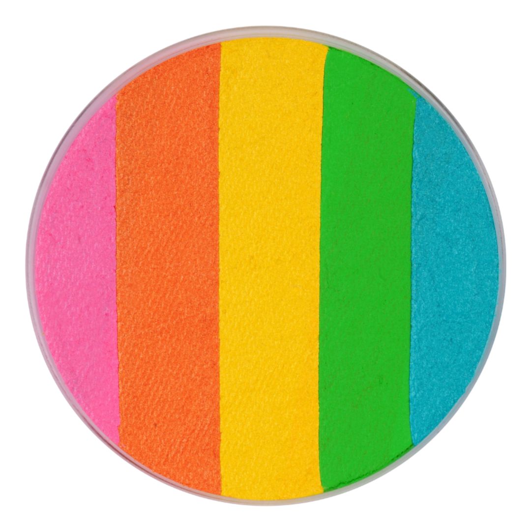 Superstar DreamColours Carnival, 45 gram schminkcake met vrolijke kleuren, perfect voor vlinders en feestdesigns, verkrijgbaar bij SchminkenGrime.nl