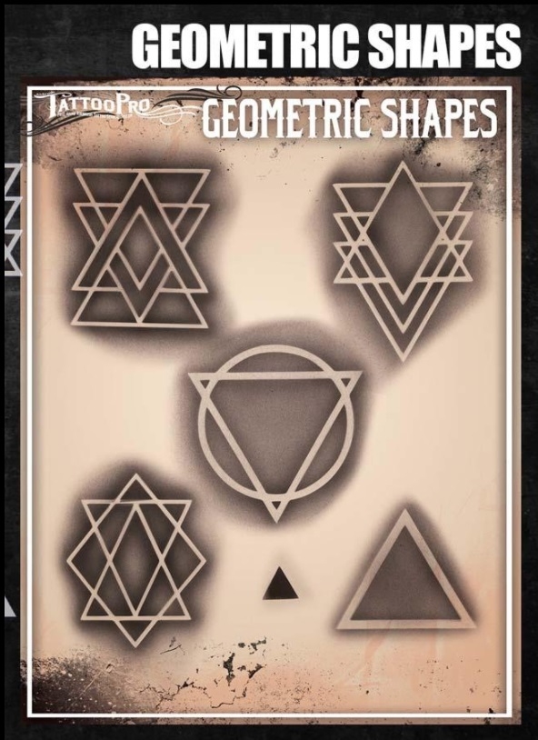 Wiser's Airbrush TattooPro Stencil – Geometric Shapes