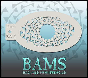 Bad Ass Mini Stencil 3012