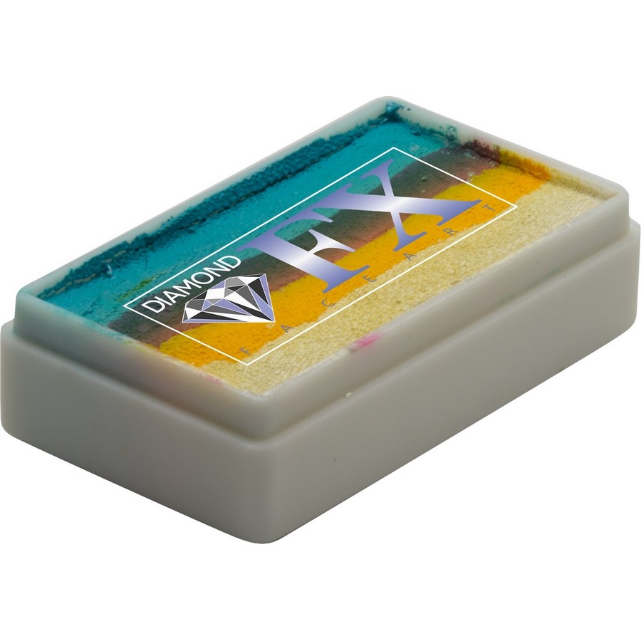 Splitcake schmink Cloud van Diamond FX met luchtige kleurenmix voor dromerige ontwerpen, verkrijgbaar bij SchminkenGrime.nl