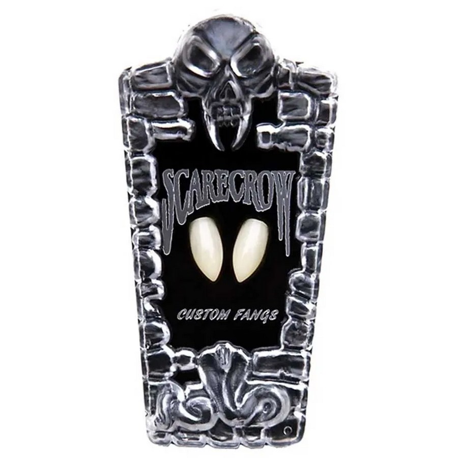 Scarecrow Classic Deluxe Vampire Fangs classic deluxe vampire fangs for realistic vampire looks, available at SchminkenGrime.nl`