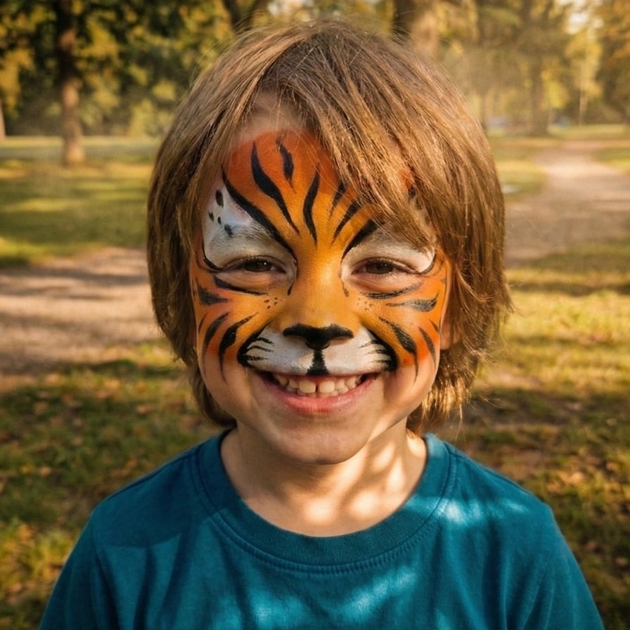 Stoere Tijger schmink