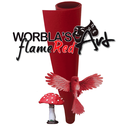 Worbla's Flame Red Art | Thermoplastic | 100x75cm