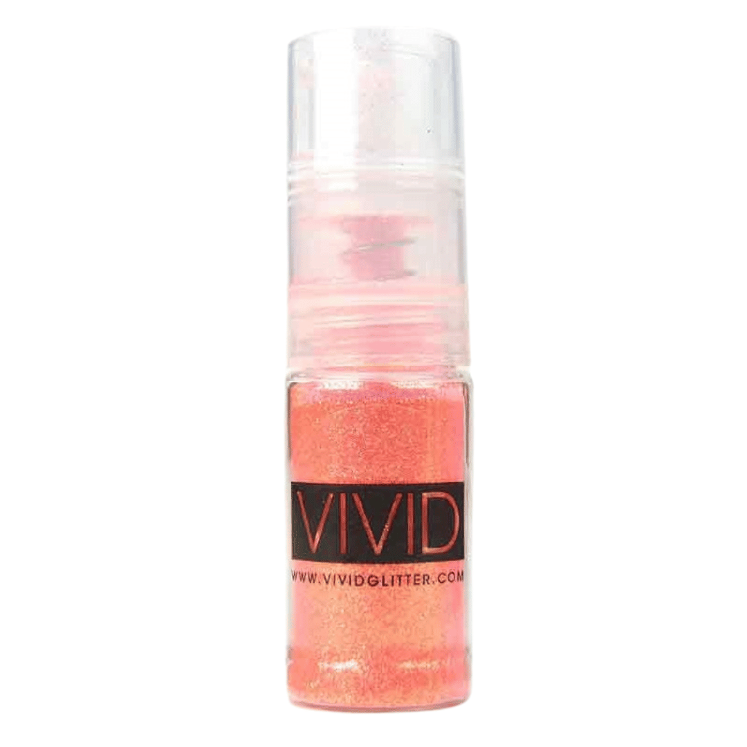 Vivid Glitter Fine Mist Spray Pump - Tangerine (14ml)