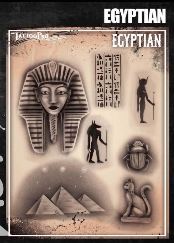 Wiser's Airbrush TattooPro Stencil – Egyptian